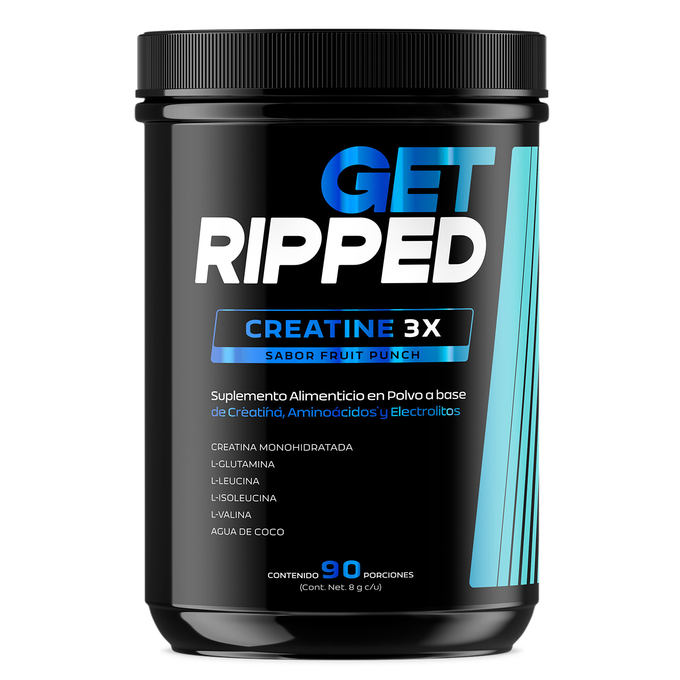 Foto 1 | Suplemento B Life Creatina Monohidratada en Polvo 90 porciones Sabor Fruit Punch Get Ripped