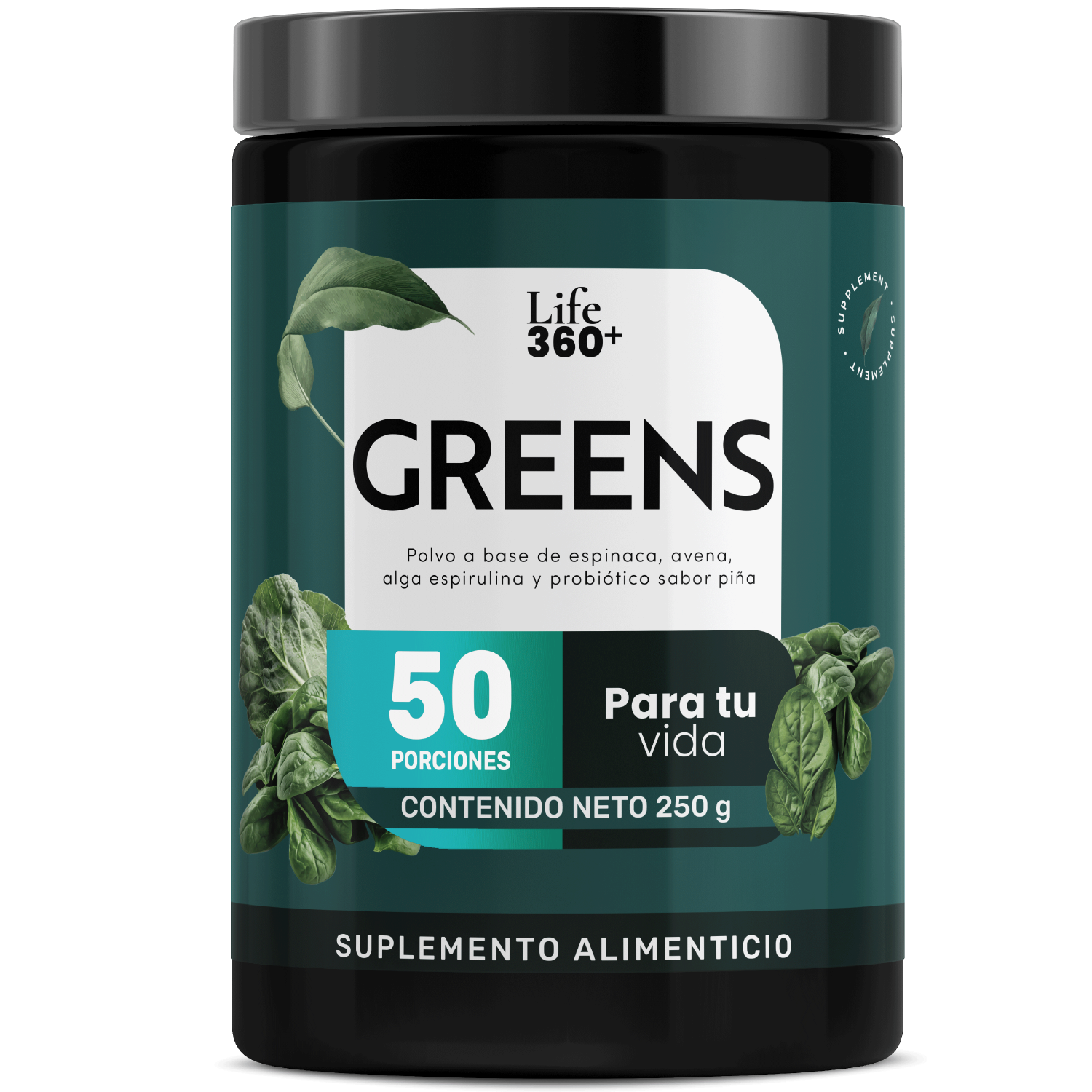Foto 2 pulgar | Suplemento Greens Polvo Verde Fibra Life360+ 50 Porciones