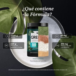 Foto 4 | Suplemento Greens Polvo Verde Fibra Life360+ 50 Porciones