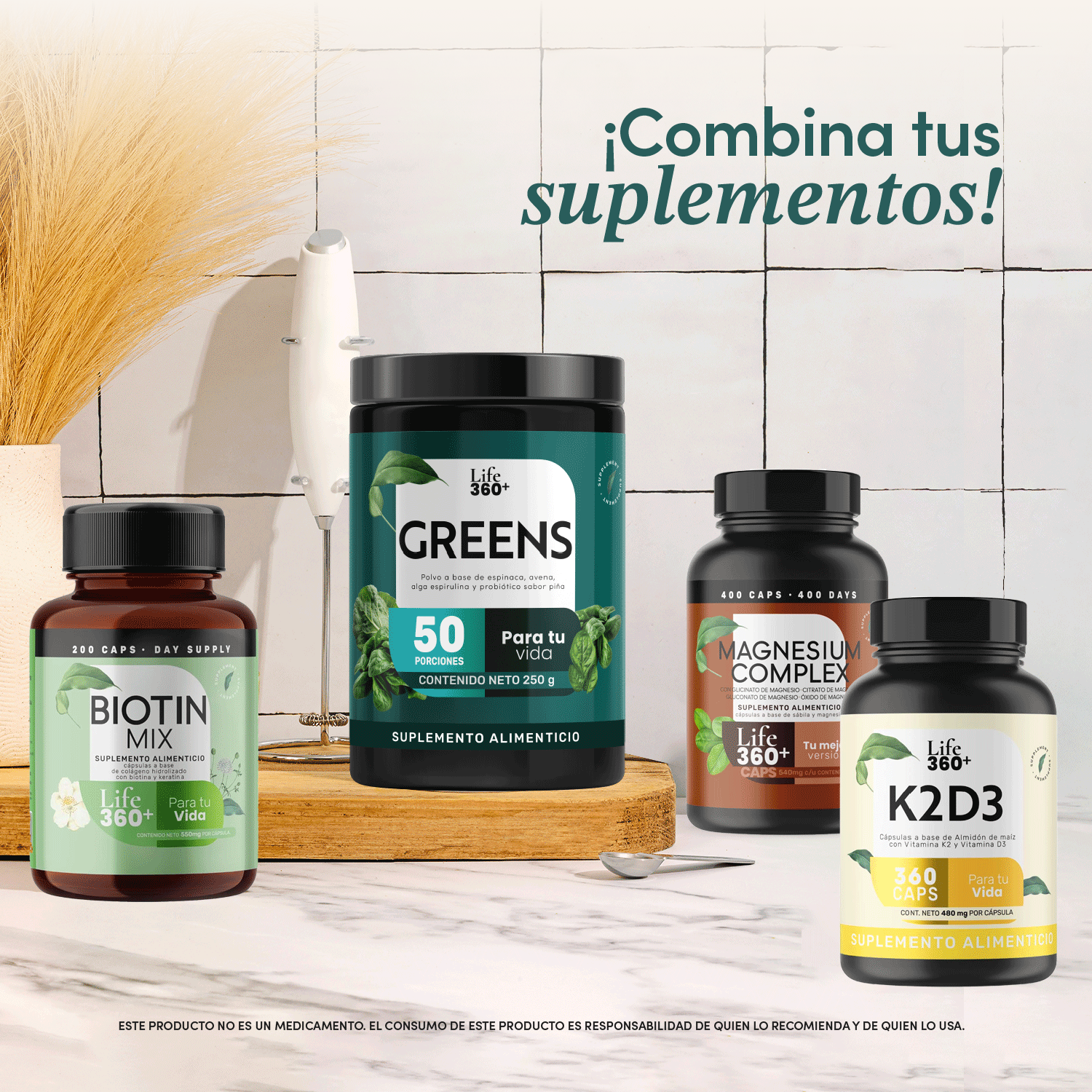 Foto 8 pulgar | Suplemento Greens Polvo Verde Fibra Life360+ 50 Porciones