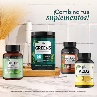 Foto 7 | Suplemento Greens Polvo Verde Fibra Life360+ 50 Porciones