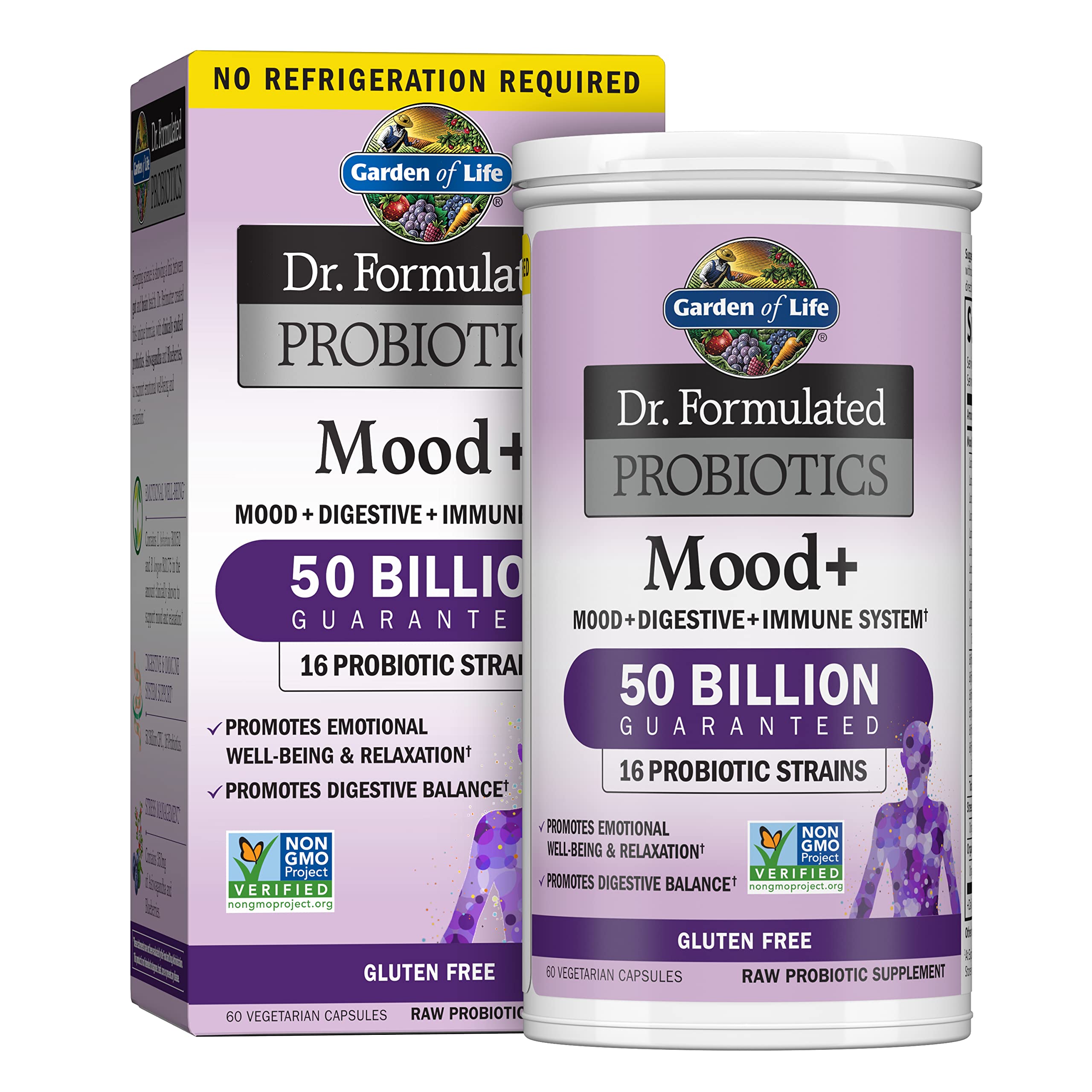 Foto 2 pulgar | Probiótico Garden Of Life Dr. Formuló Mood+ Con Ashwagandha - Venta Internacional.
