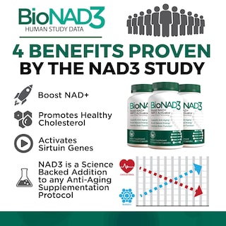 Foto 5 | Suplemento Bionad3 Nad3 Nad+ Con Activador Nrf2 60 Cápsulas - Venta Internacional.