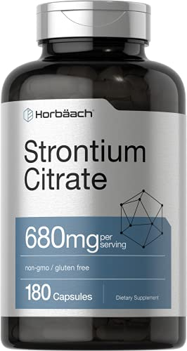 Foto 2 pulgar | Suplemento De Citrato De Estroncio Horbaach 680 Mg 180 Cápsulas - Venta Internacional.