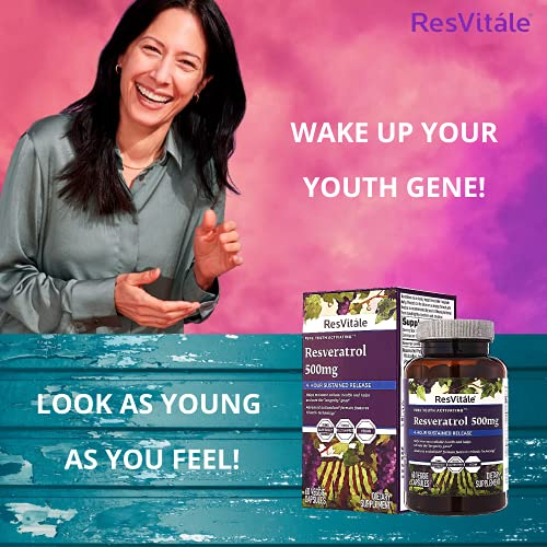 Foto 6 pulgar | Suplemento Resvitale Resveratrol 500 Mg Con Extracto De Uva 60 C - Venta Internacional.