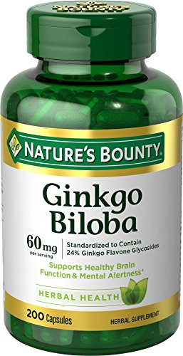 Foto 2 pulgar | Suplemento Nature's Bounty Ginkgo Biloba 60 Mg 200 Cápsulas - Venta Internacional.