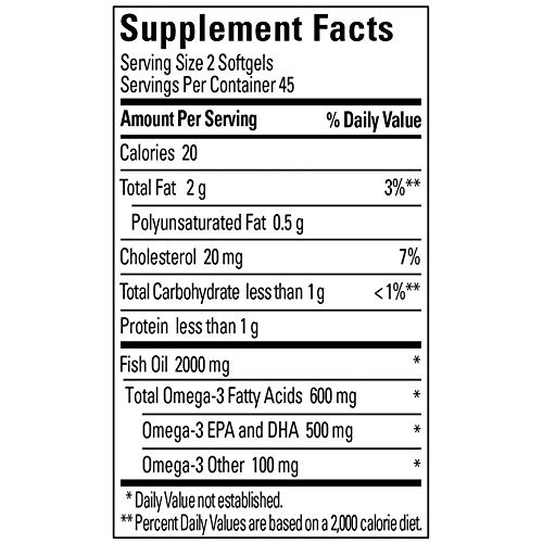 Foto 5 | Suplemento De Aceite De Pescado Hecho Por La Naturaleza, 1000 Mg, 90 Cápsulas Blandas - Venta Internacional.