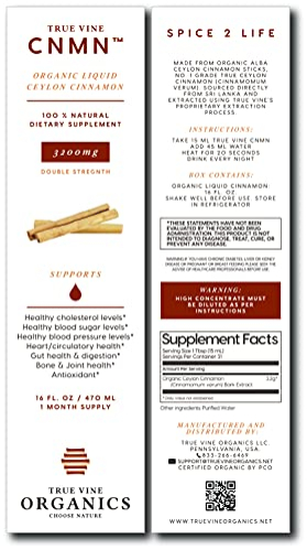 Foto 4 | Suplemento True Vine, 3200 Mg, Canela De Ceilán Líquida, 473 Ml - Venta Internacional.