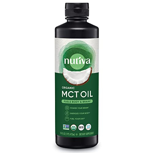 Aceite Mct Nutiva Organic sin Sabor 473 ml Whole30 Vegano Cetogénico - Venta Internacional
