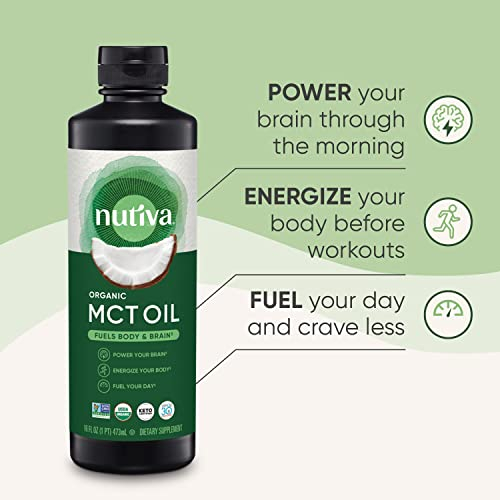 Foto 4 pulgar | Aceite Mct Nutiva Organic sin Sabor 473 ml Whole30 Vegano Cetogénico - Venta Internacional