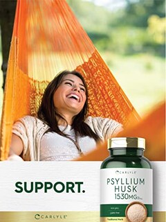 Foto 6 | Cápsulas De Cáscara De Psyllium Carlyle 1530 Mg, 240 Cápsulas, Suplemento De Fibra - Venta Internacional.