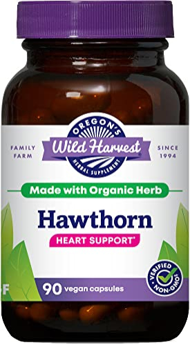 Foto 2 pulgar | Suplemento Oregon Wild Harvest Hawthorn 1200 Mg 90 Cápsulas - Venta Internacional.
