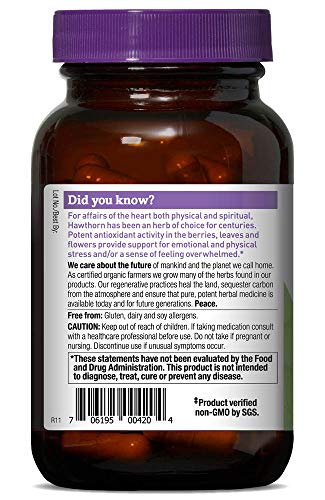 Foto 3 pulgar | Suplemento Oregon Wild Harvest Hawthorn 1200 Mg 90 Cápsulas - Venta Internacional.