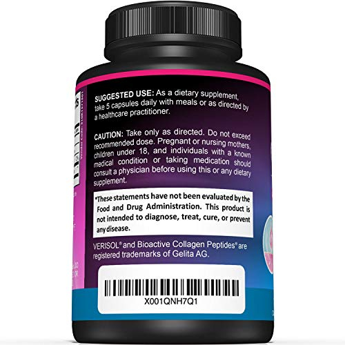 Foto 4 pulgar | Cápsulas De Péptidos De Colágeno Sunergetic 150 Cápsulas De 2500 Mg - Venta Internacional.