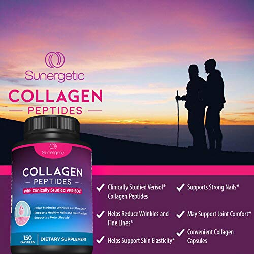 Foto 4 | Cápsulas De Péptidos De Colágeno Sunergetic 150 Cápsulas De 2500 Mg - Venta Internacional.