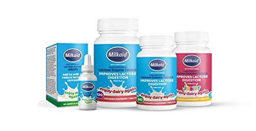 Foto 2 | Tabletas Masticables Milkaid Junior Lactase Enzyme 60 Unidades Para Niños - Venta Internacional.