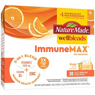 Foto 1 | Mezcla De Bebidas Gaseosas Nature Made Wellblends Immunemax, Paquete De 30 - Venta Internacional.