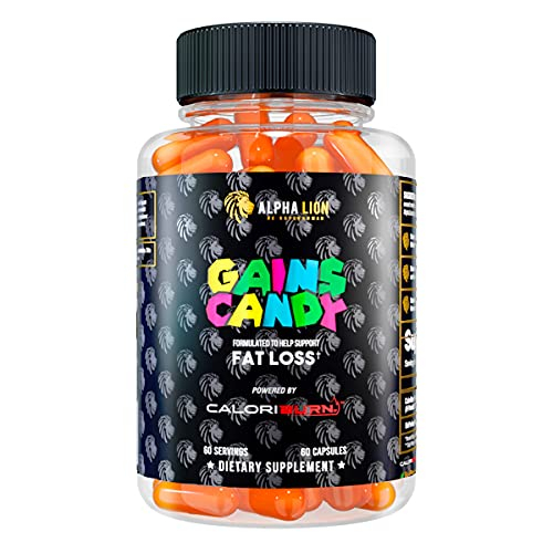 Foto 2 pulgar | Suplementos Alpha Lion Gains Candy Caloriburn  60 Cápsulas - Venta Internacional.