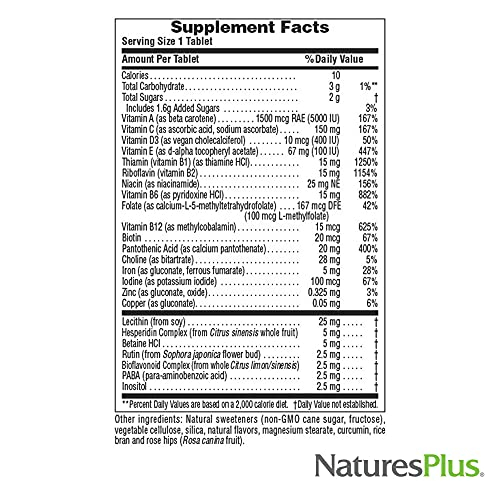 Foto 5 pulgar | Suplemento Multivitamínico Masticable Para Adultos, 90 G, De Nature's Plus - Venta Internacional.