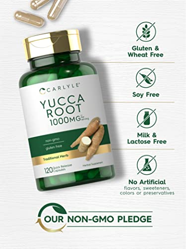 Foto 5 pulgar | Suplemento De Raíz De Yuca Carlyle 1000 Mg 120 Cápsulas Sin Ogm - Venta Internacional.
