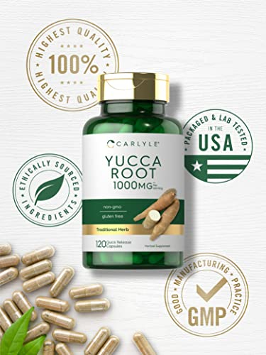 Foto 6 pulgar | Suplemento De Raíz De Yuca Carlyle 1000 Mg 120 Cápsulas Sin Ogm - Venta Internacional.