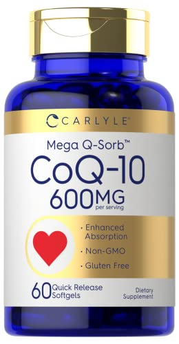 Foto 2 pulgar | Suplemento Carlyle Coq10 600 Mg Mega Q-sorb 60 Cápsulas Blandas - Venta Internacional.
