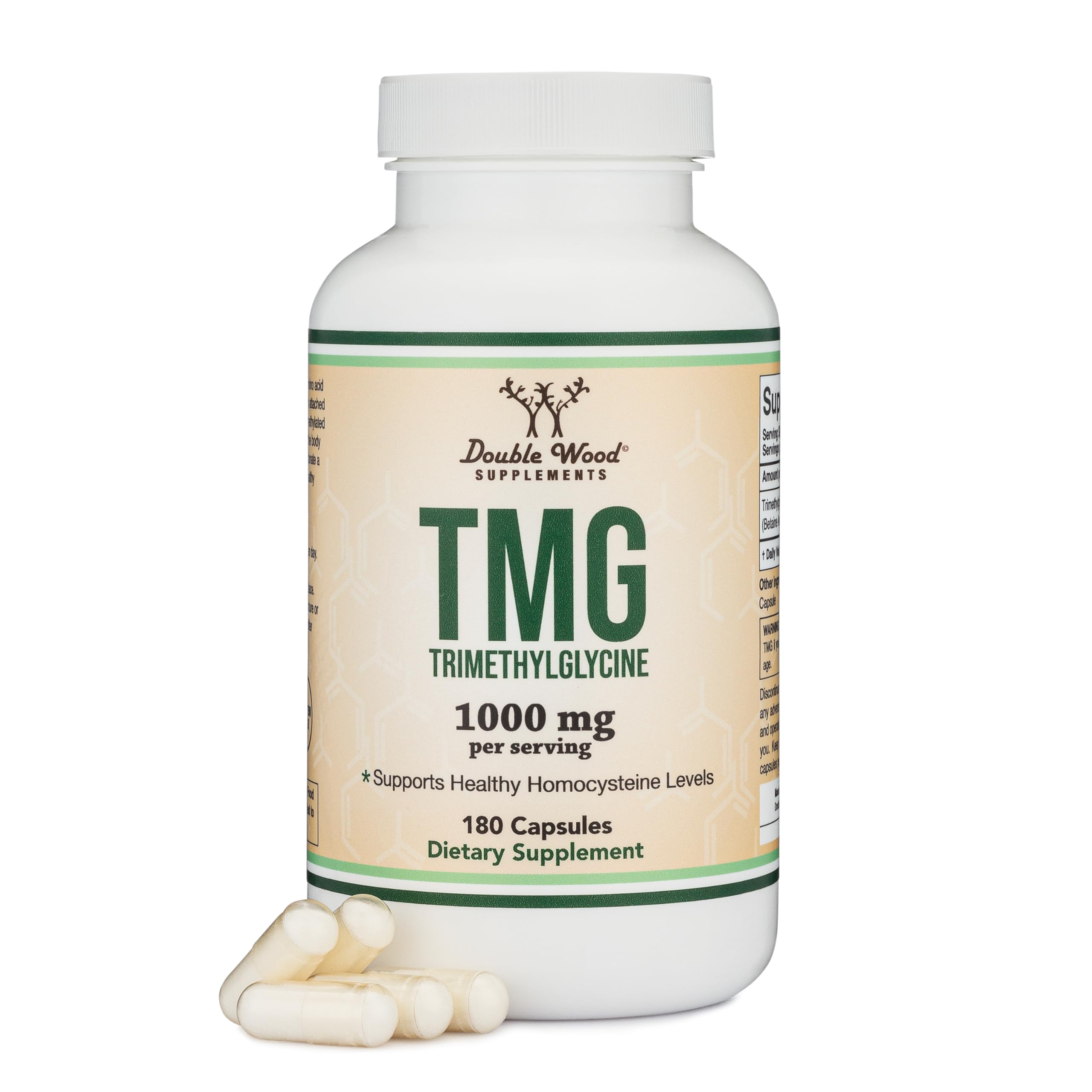Foto 2 pulgar | Suplemento Double Wood Supplements Tmg Trimetilglicina 1000 Mg - Venta Internacional.