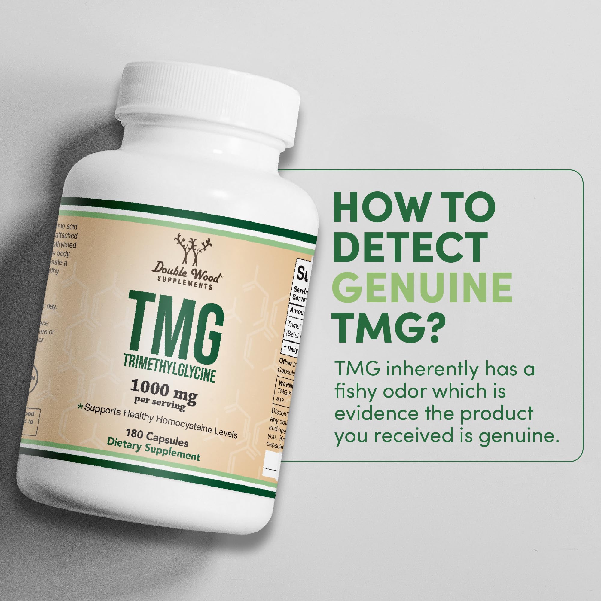 Foto 4 pulgar | Suplemento Double Wood Supplements Tmg Trimetilglicina 1000 Mg - Venta Internacional.