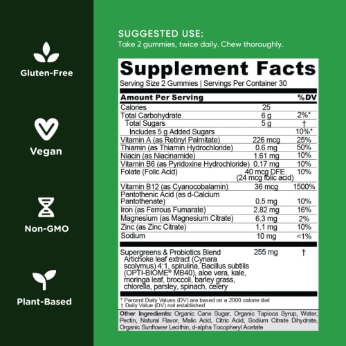 Foto 5 pulgar | Gomitas Supergreen Con Vitamina Goli, 180 Unidades, Esenciales, Veganas - Venta Internacional.