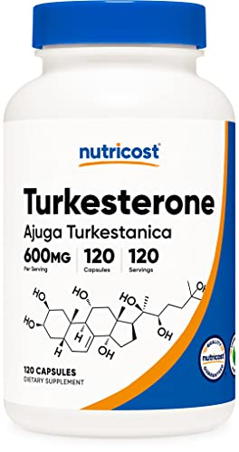 Foto 2 pulgar | Suplemento Dietético Nutricost Turkesterone 600 Mg 120 Cápsulas - Venta Internacional.