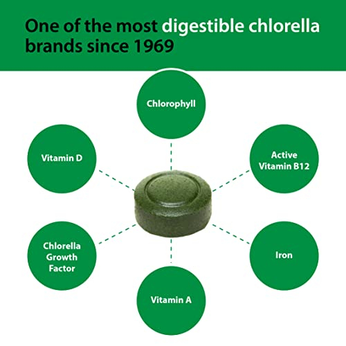 Foto 7 pulgar | Suplemento Sun Chlorella Green Algae 200 Mg 300 Comprimidos - Venta Internacional.