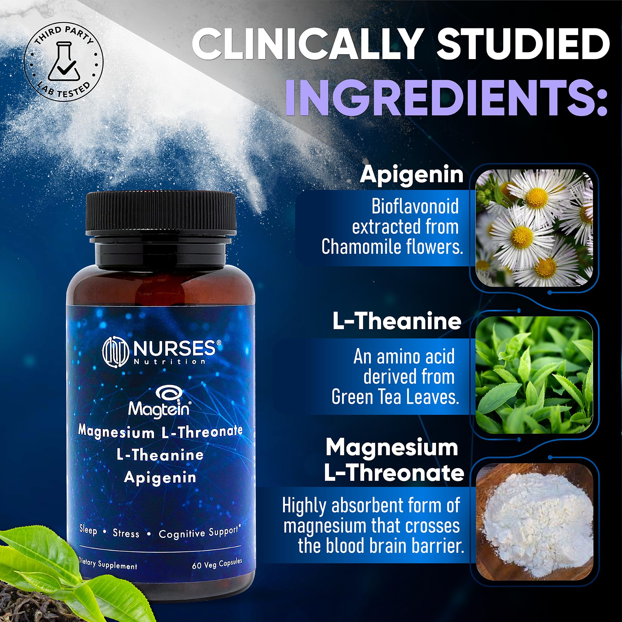 Foto 4 | Cápsulas De L-treonato De Magnesio Supplement Nurses Nutrition - Venta Internacional.