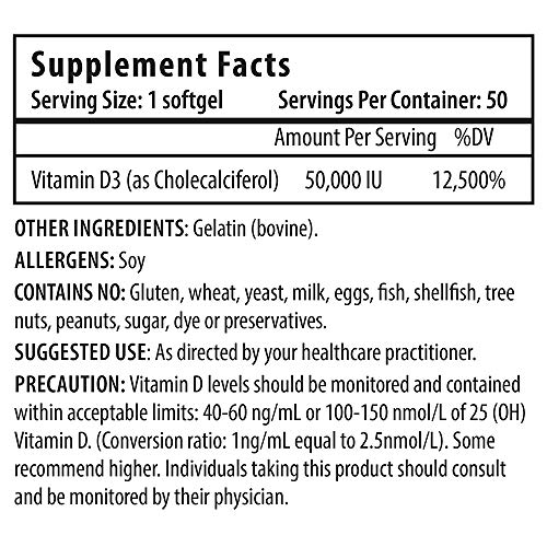 Foto 3 pulgar | Suplemento Prohealth De Vitamina D3, 50 000 Ui, 50 Cápsulas Blandas - Venta Internacional.