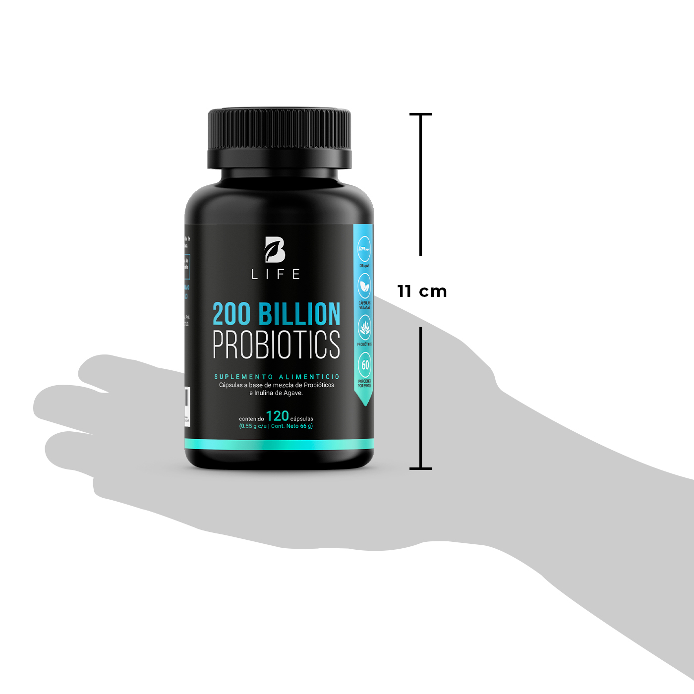 Foto 7 | 200 Billones de Probióticos B Life 120 Cápsulas con 11 Cepas