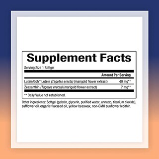 Foto 6 | Suplemento Natural Factors De Luteína De 40 Mg Con Zeaxantina Al 60% Blanda - Venta Internacional.