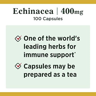 Foto 3 | Suplemento Nature's Bounty Echinacea 400 Mg 100 Cápsulas - Venta Internacional.