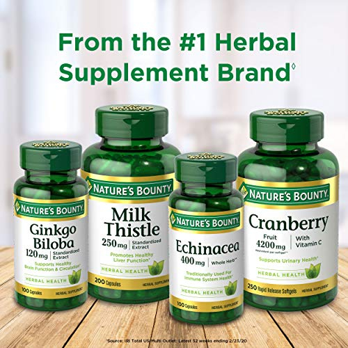Foto 6 pulgar | Suplemento Nature's Bounty Echinacea 400 Mg 100 Cápsulas - Venta Internacional.