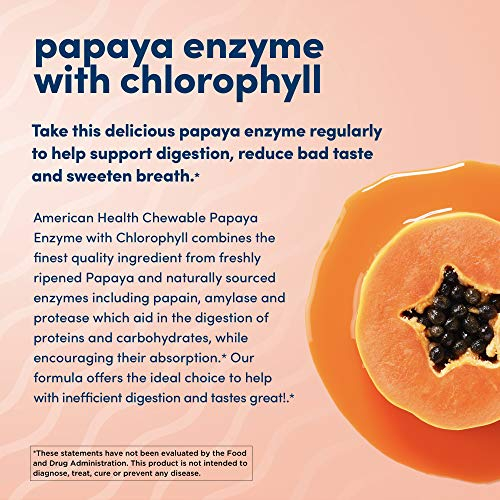 Foto 5 pulgar | Tabletas Masticables American Health Papaya Enzyme 600 Unidades - Venta Internacional.