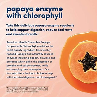 Foto 4 | Tabletas Masticables American Health Papaya Enzyme 600 Unidades - Venta Internacional.