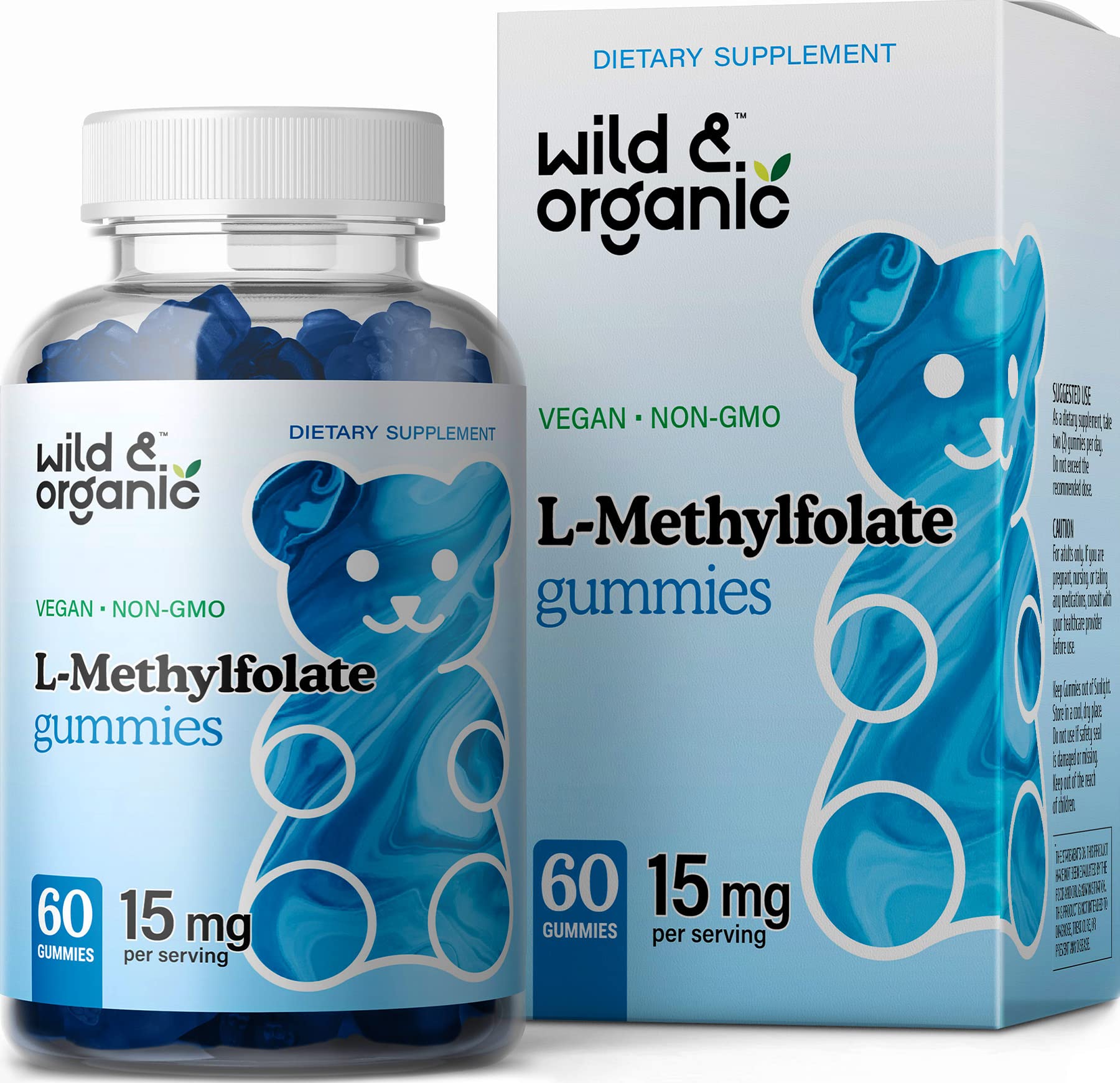 Foto 2 pulgar | Suplemento De L-metilfolato Orgánico Y Silvestre, 15 Mg, Gomitas Y Vitamina A - Venta Internacional.