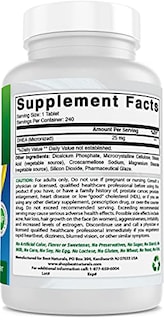 Foto 5 | Suplemento Best Naturals Dhea 25 Mg 240 Tabletas Para Hombres Y Mujeres - Venta Internacional.