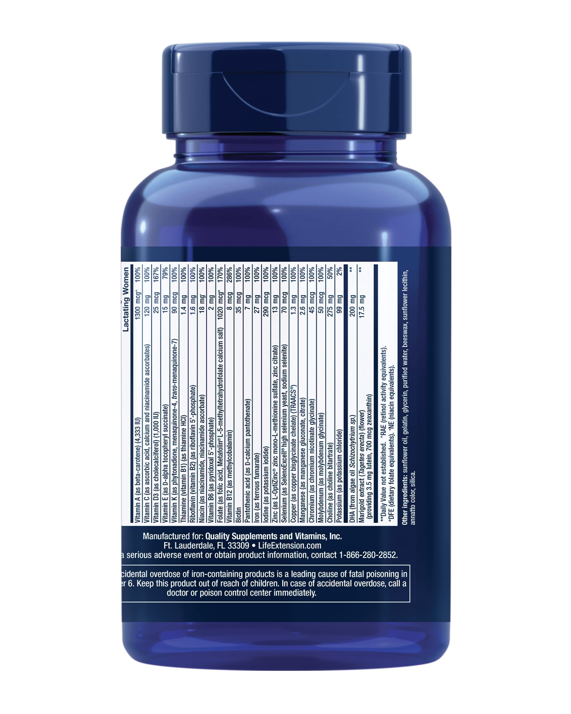 Foto 2 | Suplemento Prenatal Life Extension Prenatal Advantage - Venta Internacional.