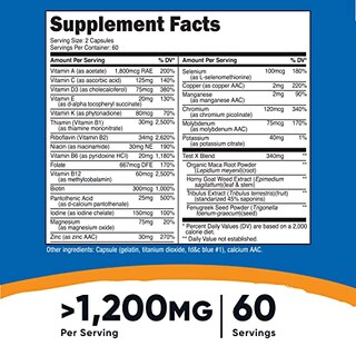 Foto 2 | Multivitamínico Nutricost Para Hombres 120 Cápsulas - Vitamins & Min - Venta Internacional.