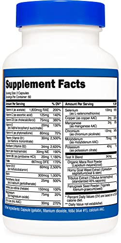 Foto 5 pulgar | Multivitamínico Nutricost Para Hombres 120 Cápsulas - Vitamins & Min - Venta Internacional.
