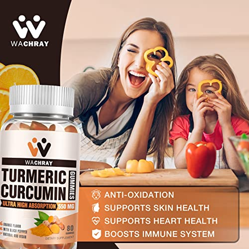 Foto 5 | Suplementos: Gomitas De Cúrcuma Y Curcumina Wachray Con Jengibre Y Bl - Venta Internacional.