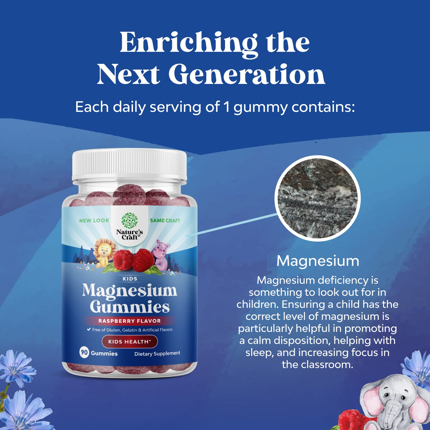 Foto 6 pulgar | Gomitas De Magnesio Natures Craft Relaxing Calm Kids 85 Mg - Venta Internacional.