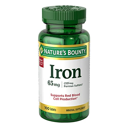 Foto 2 pulgar | Nature's Bounty Iron 65 Mg, 325 Mg De Sulfato Ferroso, Apoyo - Venta Internacional.