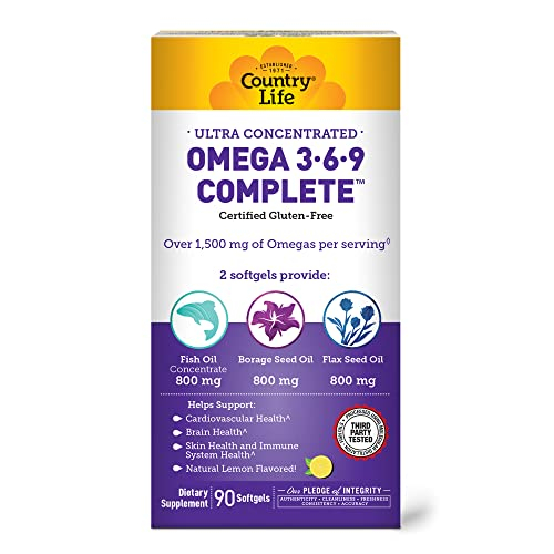Foto 2 pulgar | Suplemento Country Life Ultra Concentrado Omega 3-6-9 90 So - Venta Internacional.