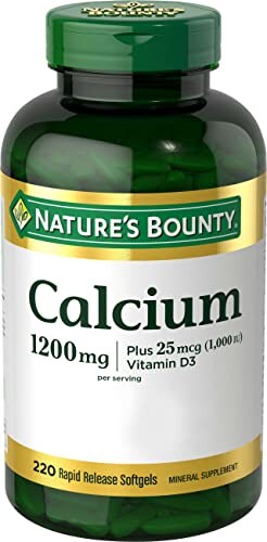 Complementa Nature's Bounty Calcium 1200 mg con 1000 de Vitamina D3 - Venta Internacional $662