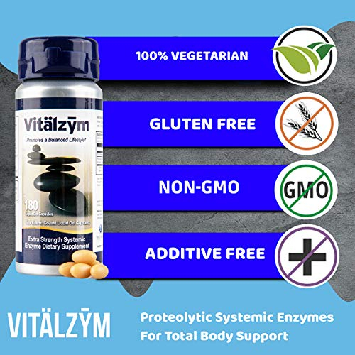 Foto 4 pulgar | Suplemento Vitälzym Vitalzym Enzimas Proteolíticas Sistémicas 18 - Venta Internacional.